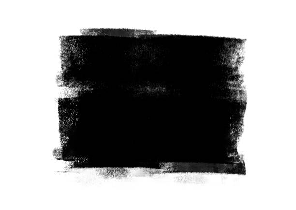 istock Black color graphic patches graphic brush strokes design effect element for background 1152634079
