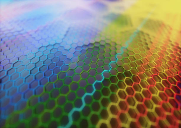 graphene structural background design concept - lead sheet imagens e fotografias de stock