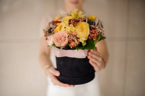 Bouquet of spring flowers on white background