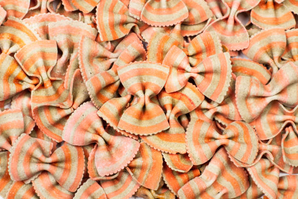 istock Lot of colored bow tie pasta 1152646261