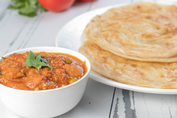 istock Malabar paratha with chole from indian cuisine 1152647544