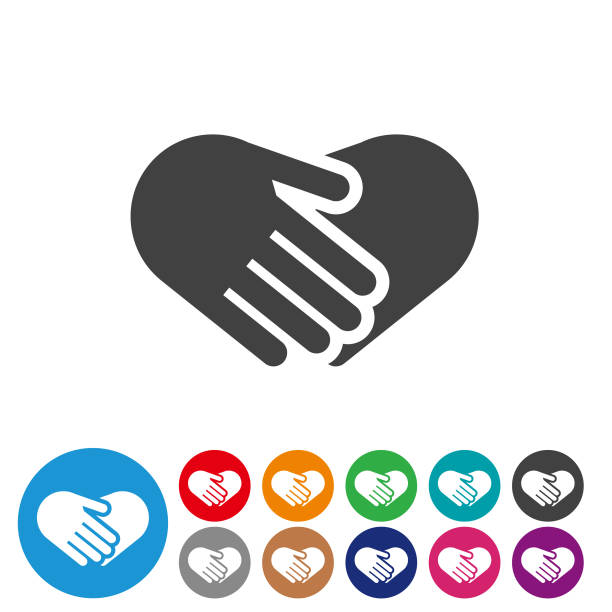 Care and Heart shape - Graphic Icon Series Care, Heart shape, giving tuesday stock illustrations