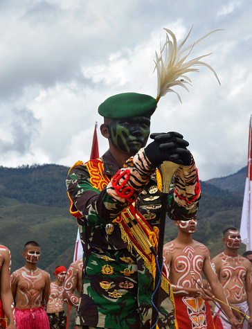 The Baliem Valley Festival is a cultural festival, which takes places every year in August at the Baliem Valley in Western New Guinea (Indonesia). A variety of different tribes of the area is participating the festival.