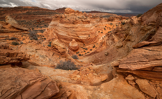 Rock Formations at South Coyote Butte at Paria Canyon-Vermillion Cliffs Wilderness