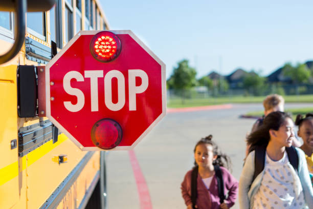 istock Bus safety equipment keeps children safe 1152655126