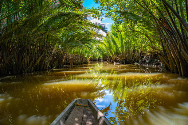istock Boat on the bangbaimai river thailand 1152657030