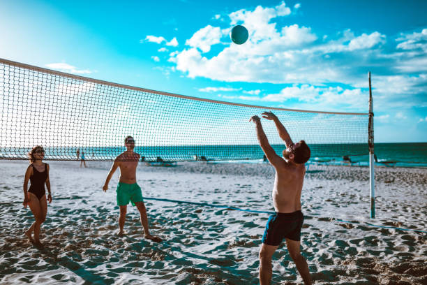 istock Sports Games During Beach Vacation Time 1152661172