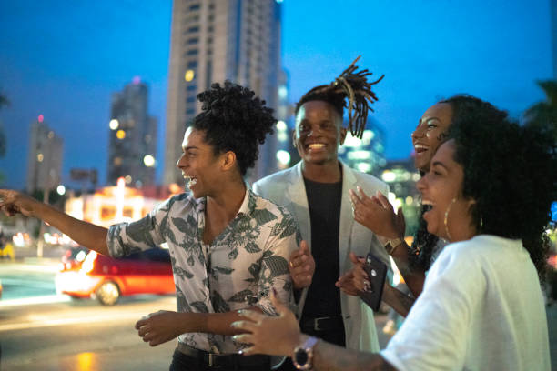 istock Friends enjoying city night together 1152664498
