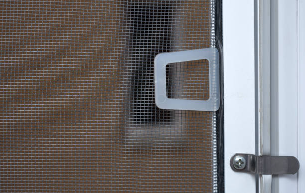 istock Mosquito wire screen or mosquito net on a PVC window. Protection against insects. 1152666016