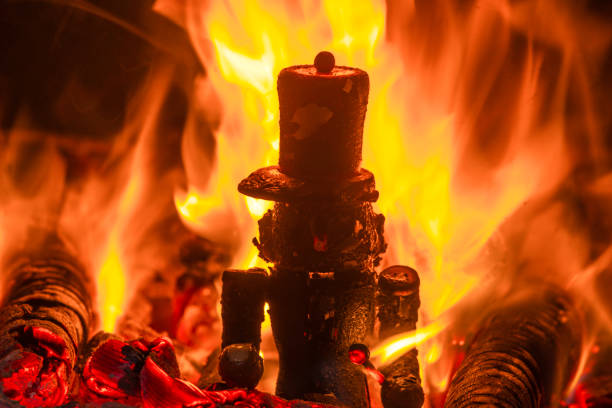 The Steadfast Tin Soldier on fire, The Nutcracker, fairy tales by Hans Christian Andersen