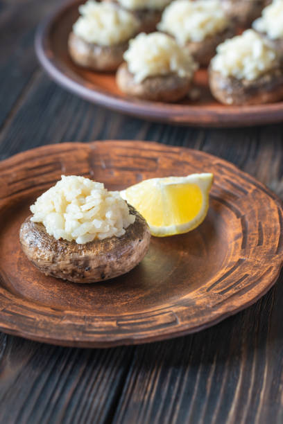 istock Risotto stuffed mushrooms 1152670656