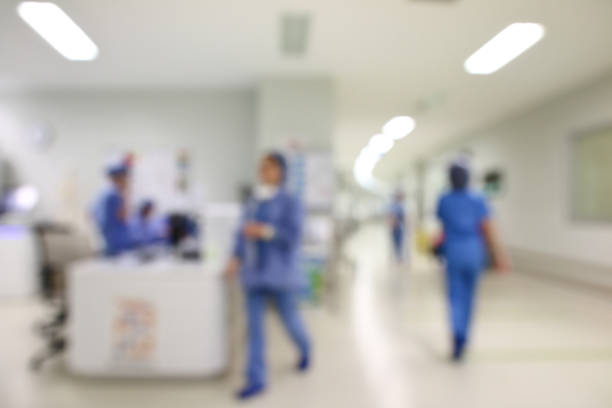 blurry background - hospital imagens e fotografias de stock