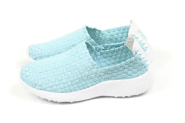 Photo of Turquoise rubber sneakers