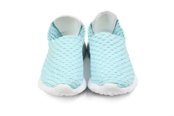 Photo of Turquoise rubber sneakers