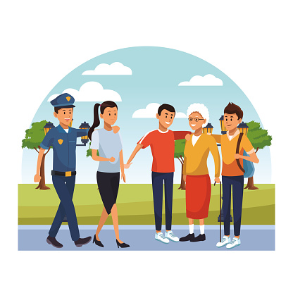 Ilustración de Oficial De Policía De La Ciudad De Dibujos Animados y más Vectores Libres de Derechos de Ayuda - iStock Ilustración de Oficial De Policía De La Ciudad De Dibujos Animados y más Vectores Libres de Derechos de Ayuda - iStock