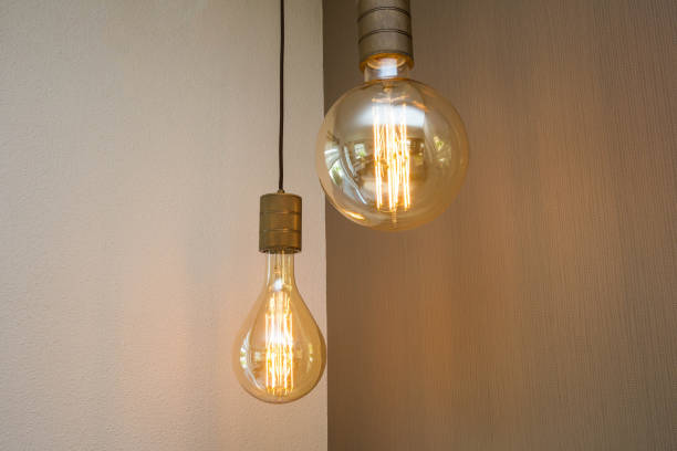 istock vintage light bulb lamp decorative in home retro design 1152679587