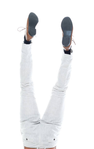 istock Handsome businessman is doing a hand stand 1152680216