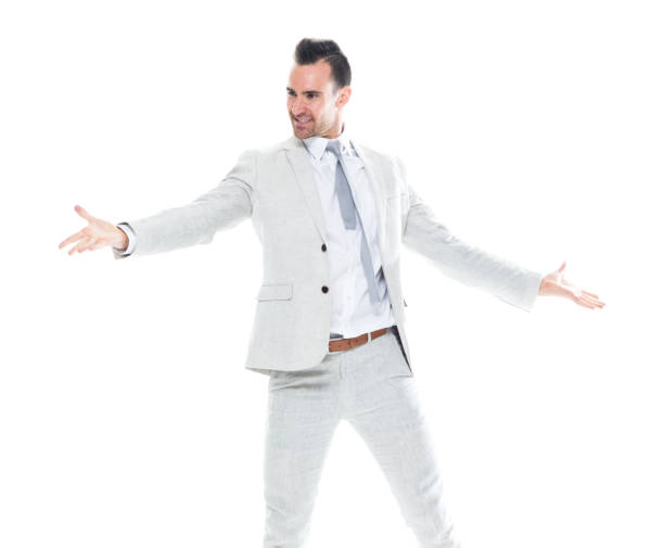 istock Handsome businessman is dancing 1152680275