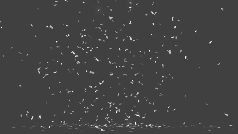 Silver confetti