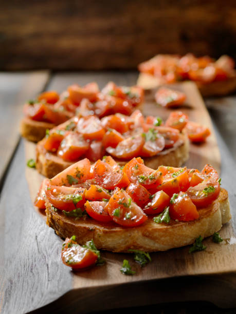 istock Bruschetta on Toasted Sourdough Bread 1152689649