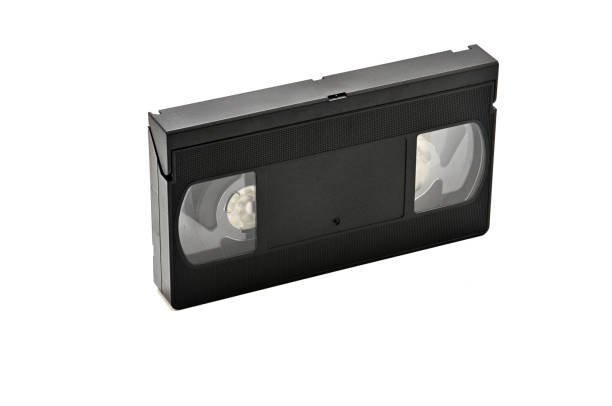 istock Videotapes for home use on a white background.Videocassette 1152695731