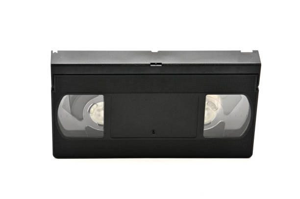 istock Videotapes for home use on a white background.Videocassette 1152695740