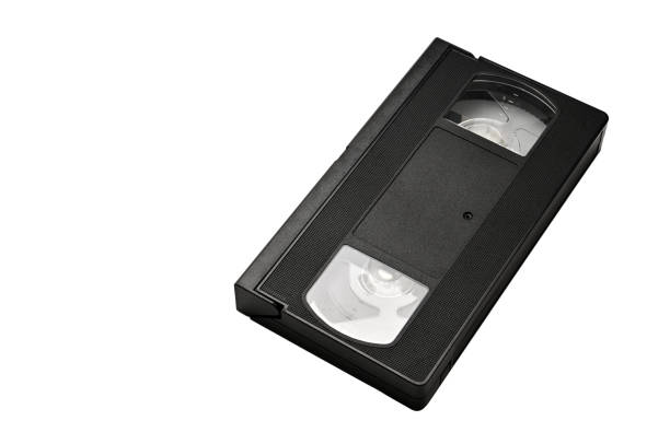 istock Videotapes for home use on a white background.Videocassette 1152696010
