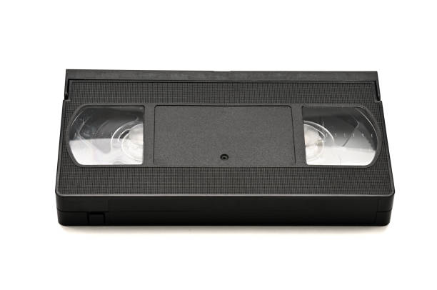 istock Videotapes for home use on a white background.Videocassette 1152696784