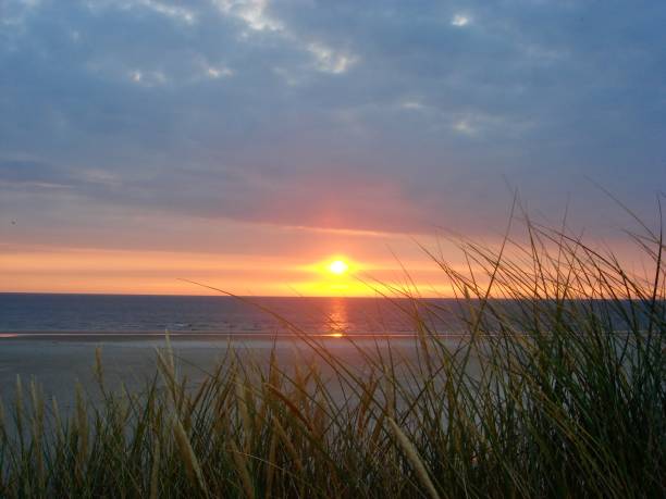 istock Beautiful sunset at the North Sea coast 1152699599