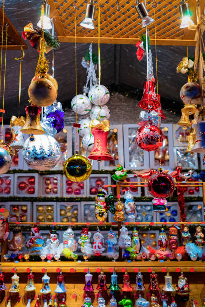 istock Glass Christmas tree decorations at Christmas market on Alexanderplatz 1152705741