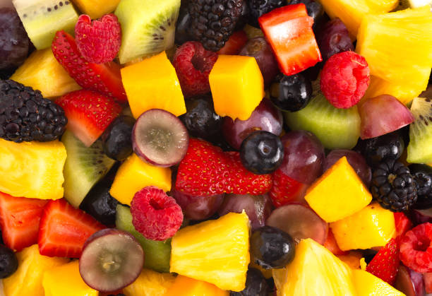 istock A Background of Rainbow Colored Fruit Salad 1152710402