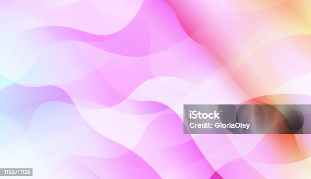 Wavy Background With Lines Design For Your Header Page Ad Poster Banner  Vector Illustration With Color Gradient Stock Illustration - Download Image  Now - iStock