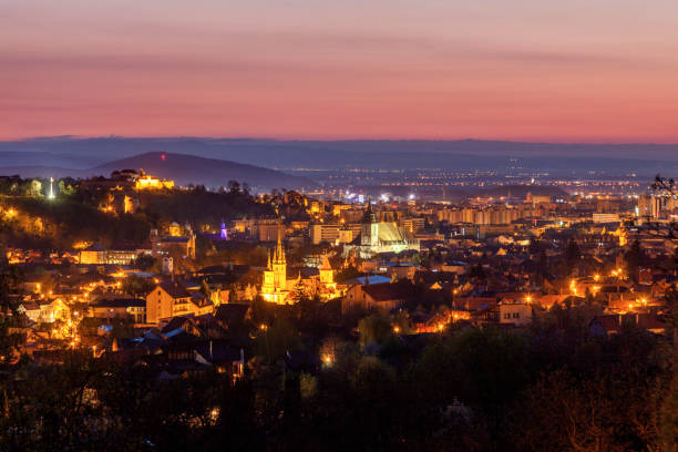 istock Architecture of Brasov at night 1152719299