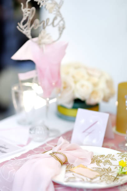 istock Table set for an event party or wedding reception 1152719318