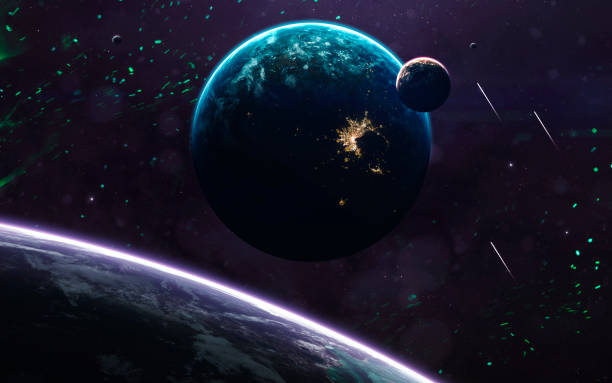 istock Unexplored planets of faraway space. Deep space image, science fiction fantasy in high resolution ideal for wallpaper and print. Elements of this image furnished by NASA 1152723222