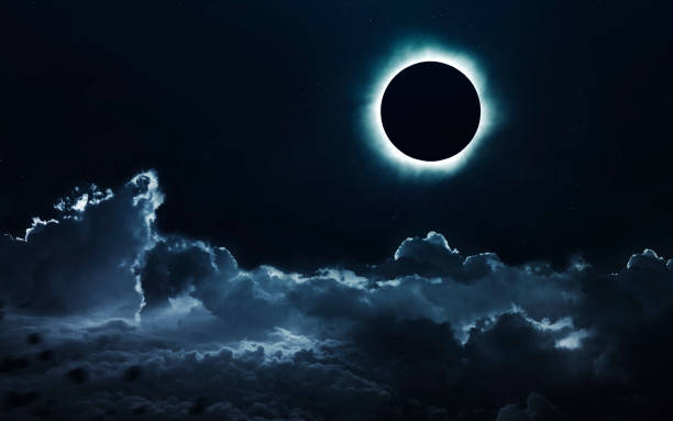 istock Solar eclipse. Deep space image, science fiction fantasy in high resolution ideal for wallpaper and print. Elements of this image furnished by NASA 1152723301