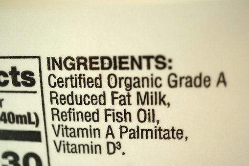 shot of nutrition facts