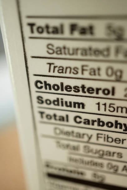 nutritional facts shot of nutrition facts saturated fat stock pictures, royalty-free photos & images