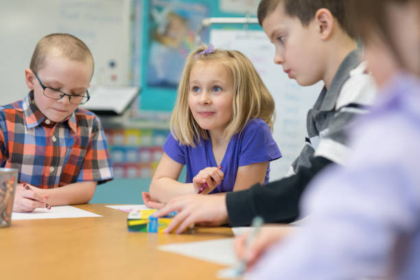 istock First grade students working on art project in the classroom 1152726123