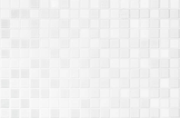 fondo abstracto de pared y baldosas de cerámica blanca o gris. diseño de textura de mosaico geométrico para la decoración de la habitación. patrón simple sin costuras para cartel de publicidad de fondo o web - bathroom contemporary office sparse fotografías e imágenes de stock