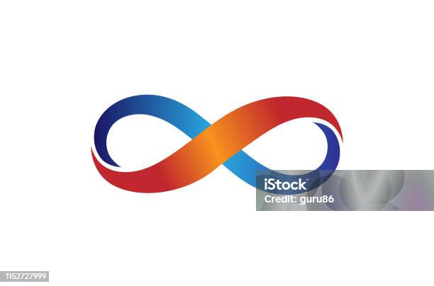 Creative Infinity Sign Creative Colorful Infinity Design Symbol Vector Illustration Stock ...
