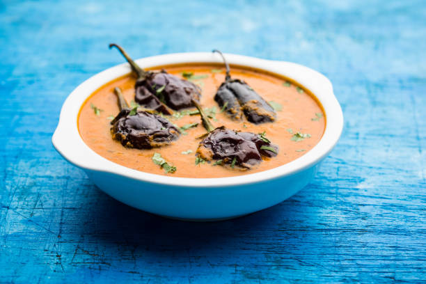 istock Baingan masala / Eggplant / brinjal curry served in bowl or pan, selective focus 1152732808
