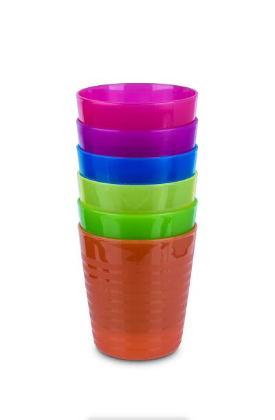 istock Group of multicolor plastic glass isolated on white background 1152737480
