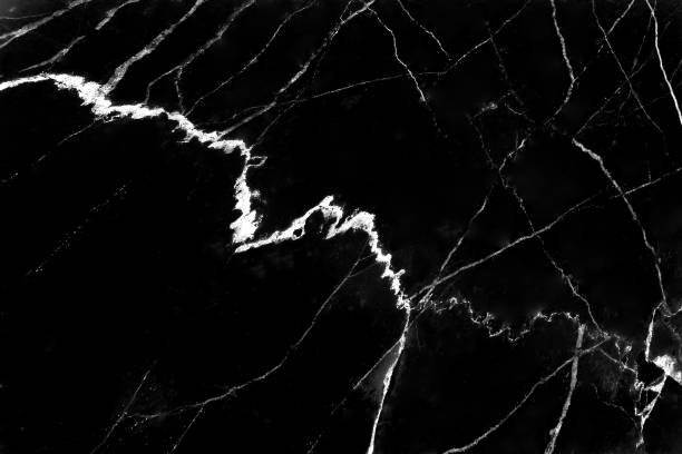 istock Black marble background , nature with white line patterns abstract on background 1152743382