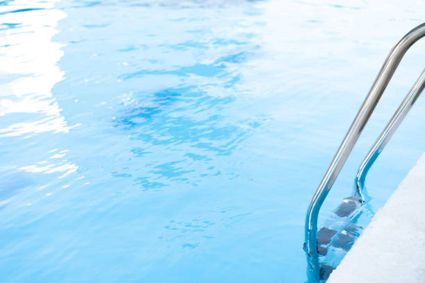 istock Grab bars stainless in the pool 1152747544