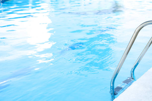 istock Grab bars stainless in the pool 1152747552