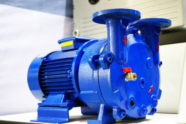 Industrial vacuum pump compressor Airtight, Armored Tank, Building - Activity, Business, Chemical water pump stock pictures, royalty-free photos & images