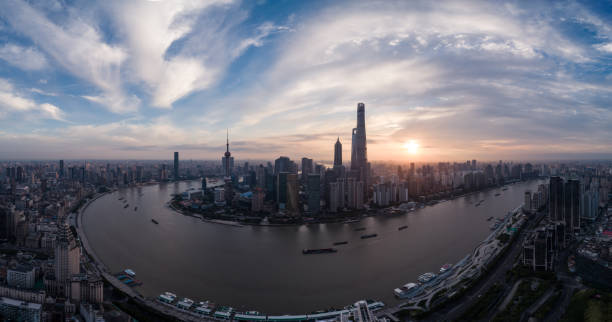 istock Aerial view over The Bund, Shanghai 1152752775