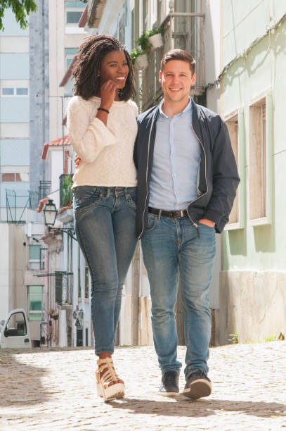 istock Happy Caucasian guy enjoying walk 1152753911