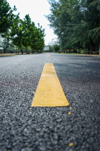 istock Center line of road. 1152755676